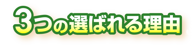 3つの選ばれる理由